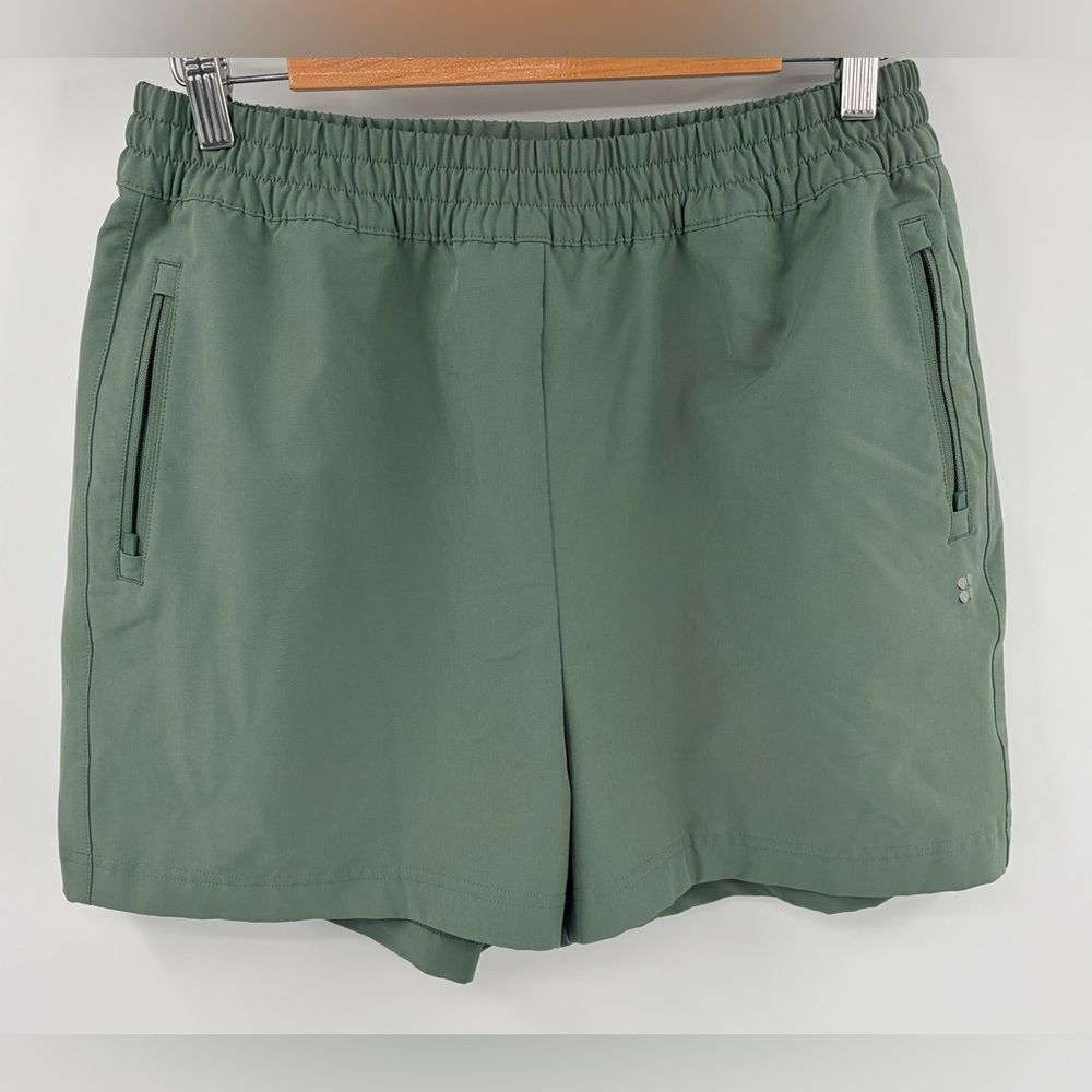 Sweaty Betty women’s summit water resistant hiking short heath green size 14